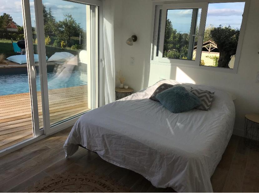 Chambre Independante Dans Pool House Le Mas-d'Agenais ภายนอก รูปภาพ